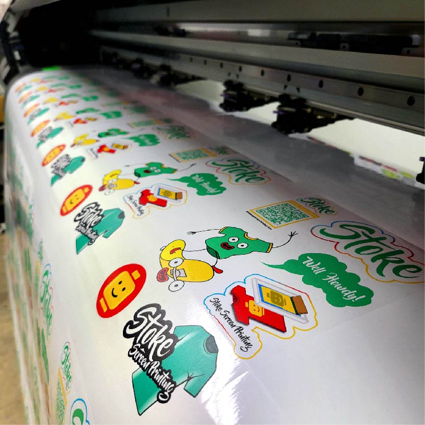 Screenprint Sticker Stickers – Stoke Screen Printing
