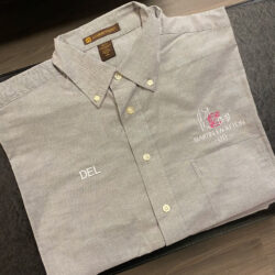 Embroidered button up shirt"